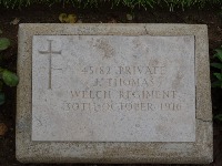 Struma Military Cemetery - Thomas, J